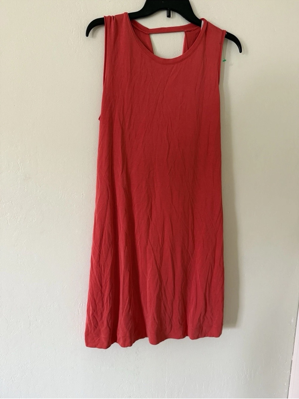 Rachel Roy Sleeveless Coral Swing Dress medium m capsule loose red orange A6
